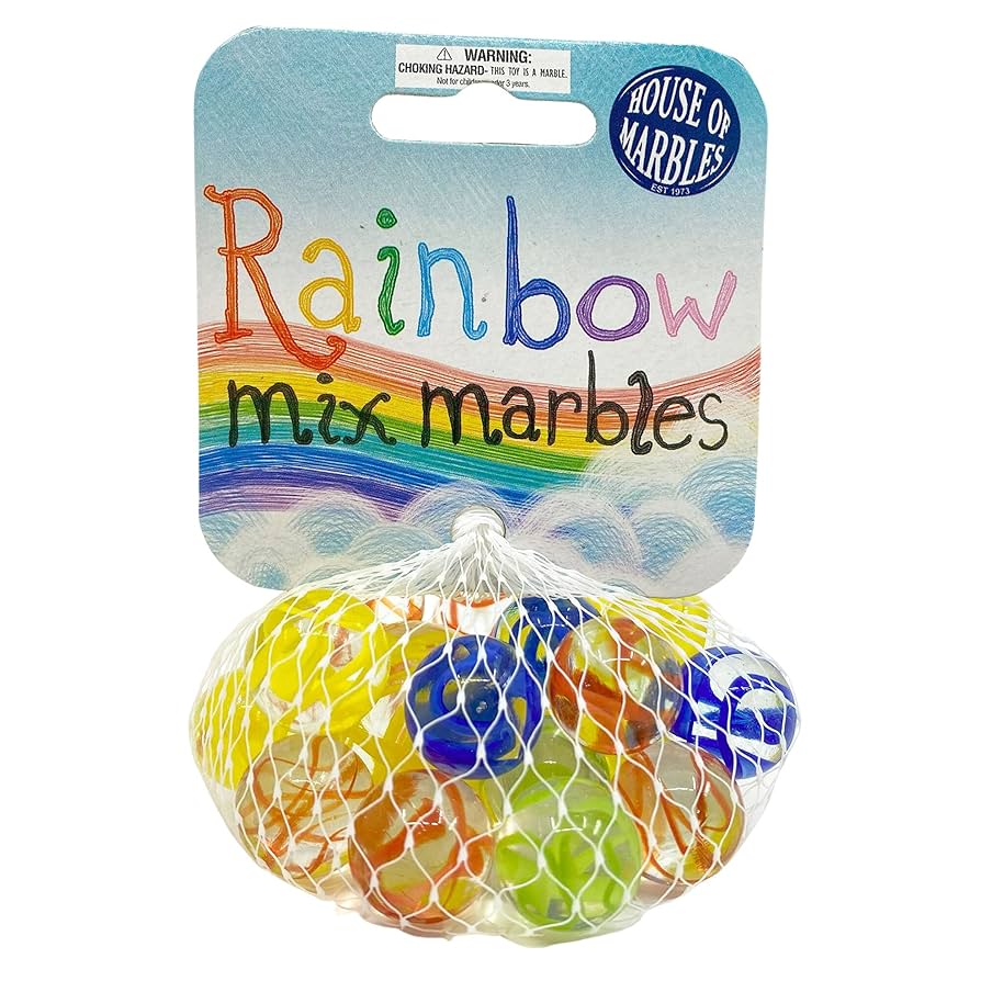 Amazon | House of Marbles レインボーミックスネット ビー玉